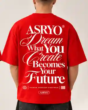 ASRYO Dream Future typographic back graphic